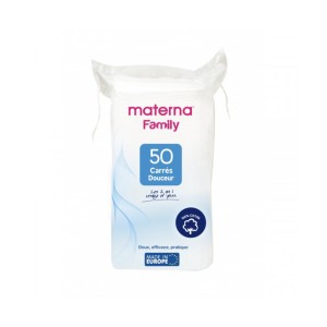 MATERNA COTON DISQUES CARRES BT/50